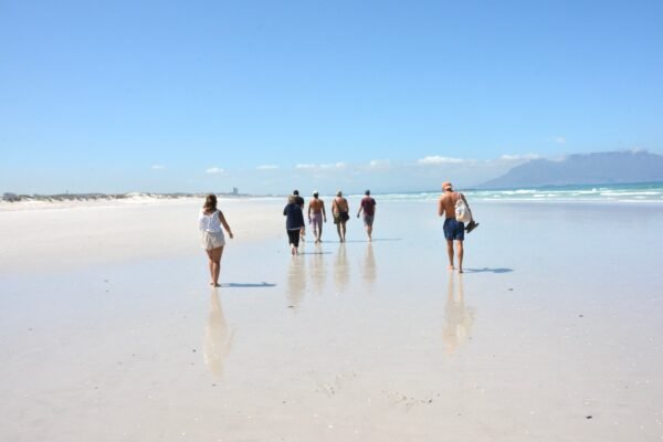 marche sur la plage de big bay