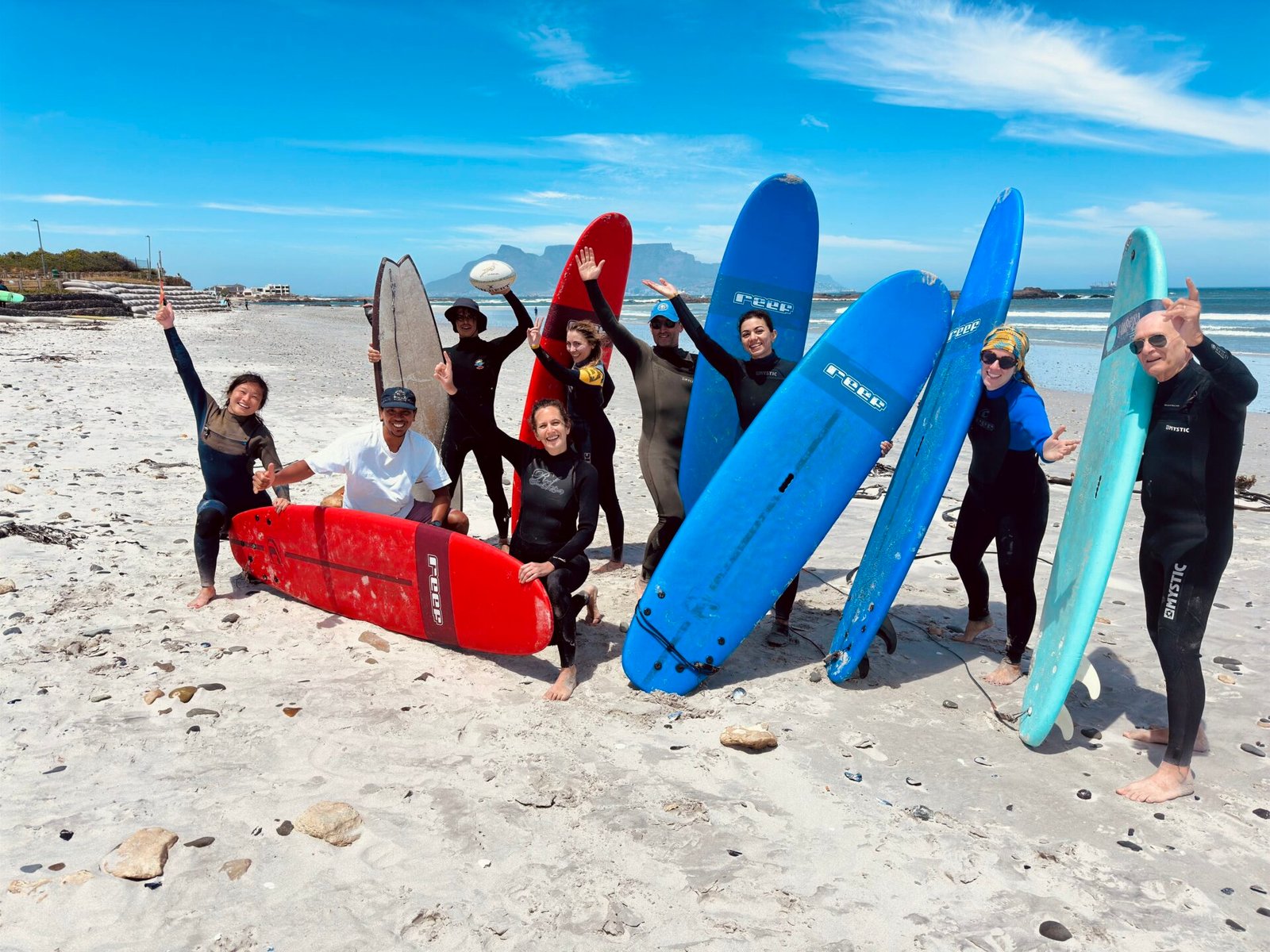 surfeurs apres une session a cape town